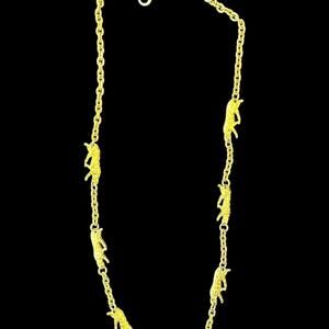 Vintage Up-Cycled Cheetah Chain Necklace